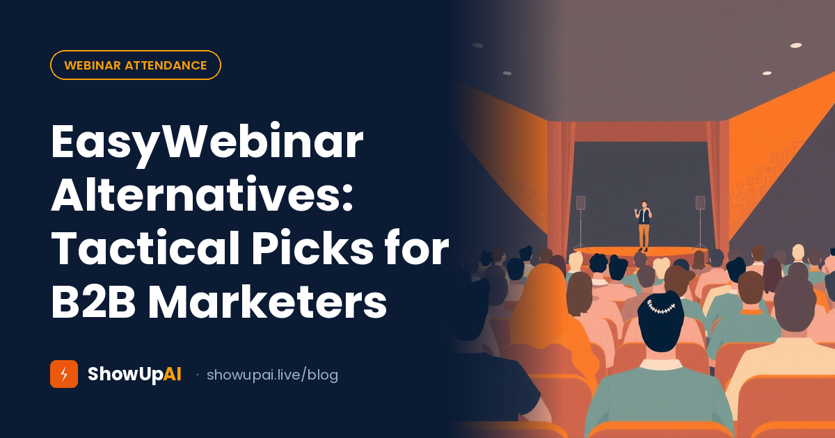 EasyWebinar Alternatives: Tactical Picks for B2B Marketers