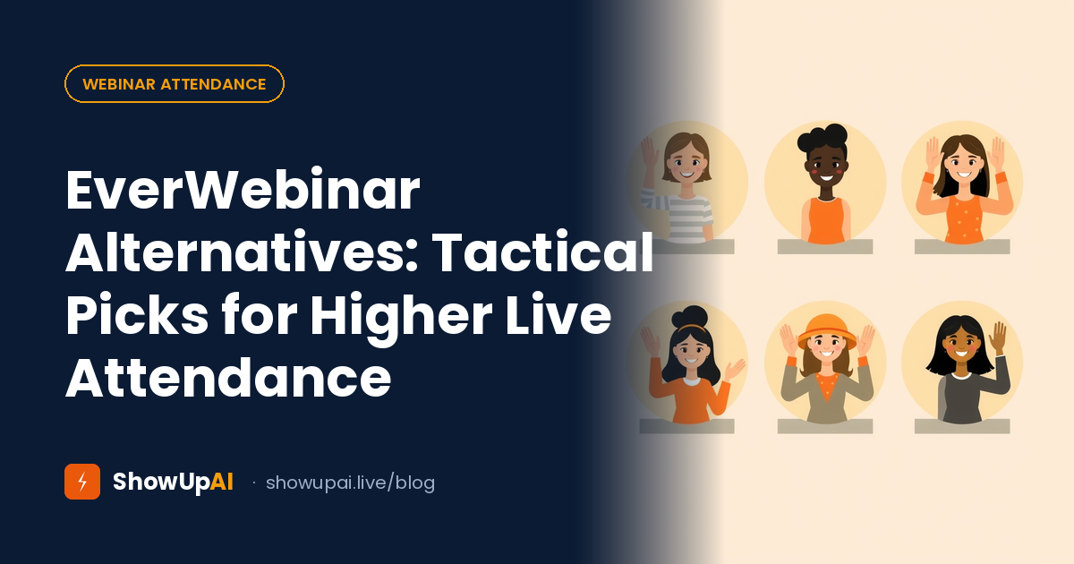 EverWebinar Alternatives: Tactical Picks for Higher Live Attendance