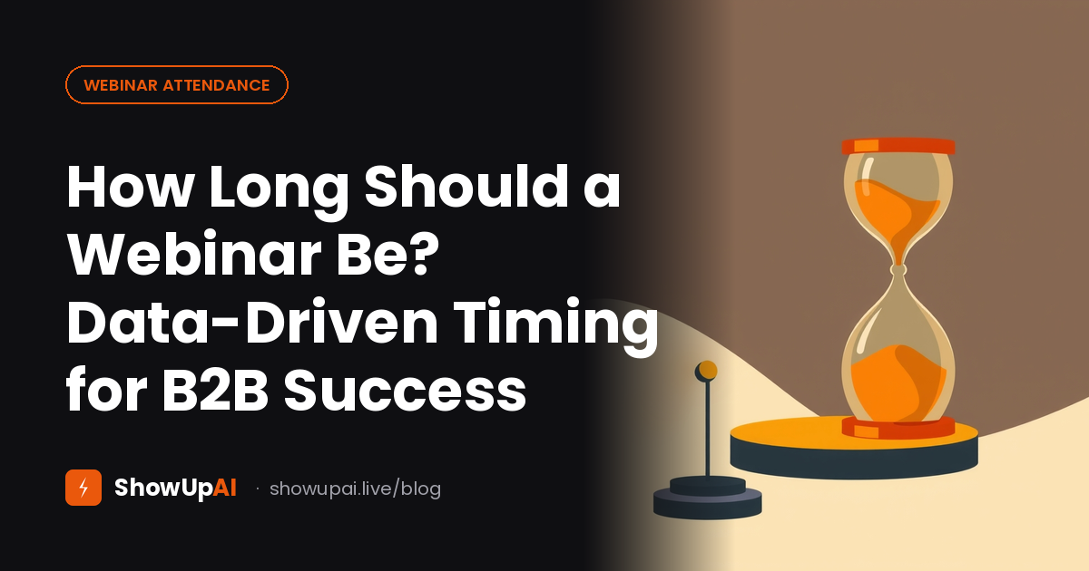 How Long Should a Webinar Be? Data-Driven Timing for B2B Success