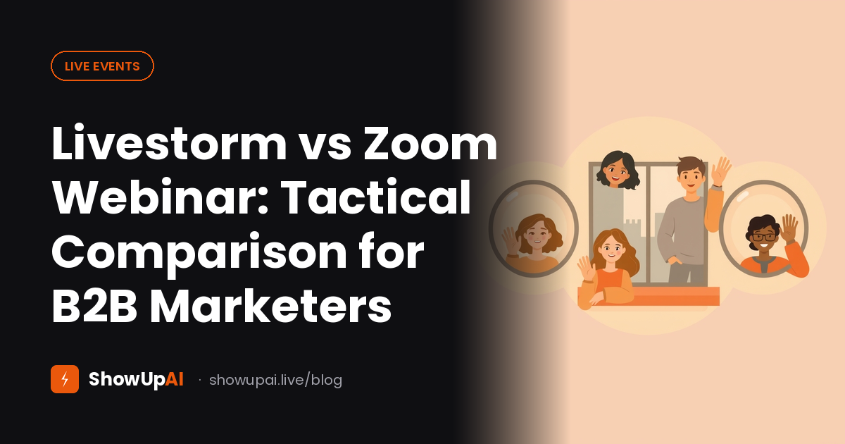 Livestorm vs Zoom Webinar: Tactical Comparison for B2B Marketers