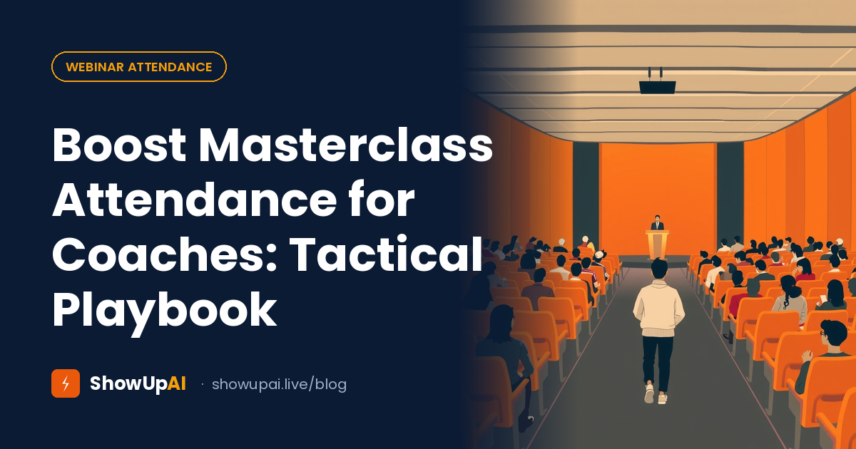 Boost Masterclass Attendance for Coaches: Tactical Playbook