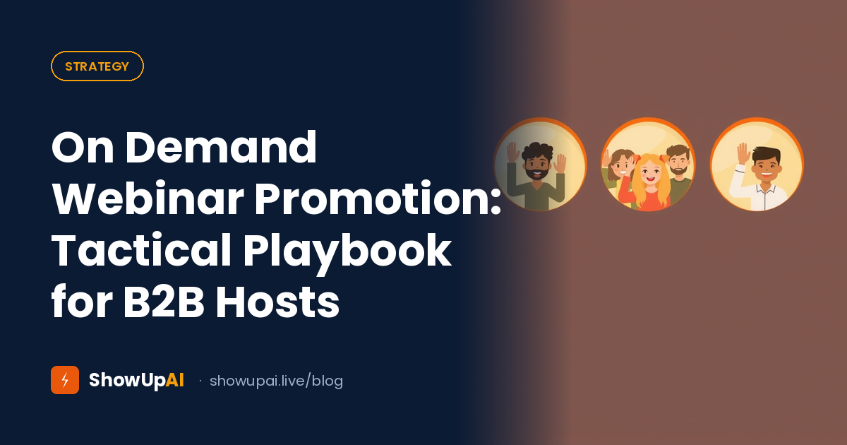 On Demand Webinar Promotion: Tactical Playbook for B2B Hosts
