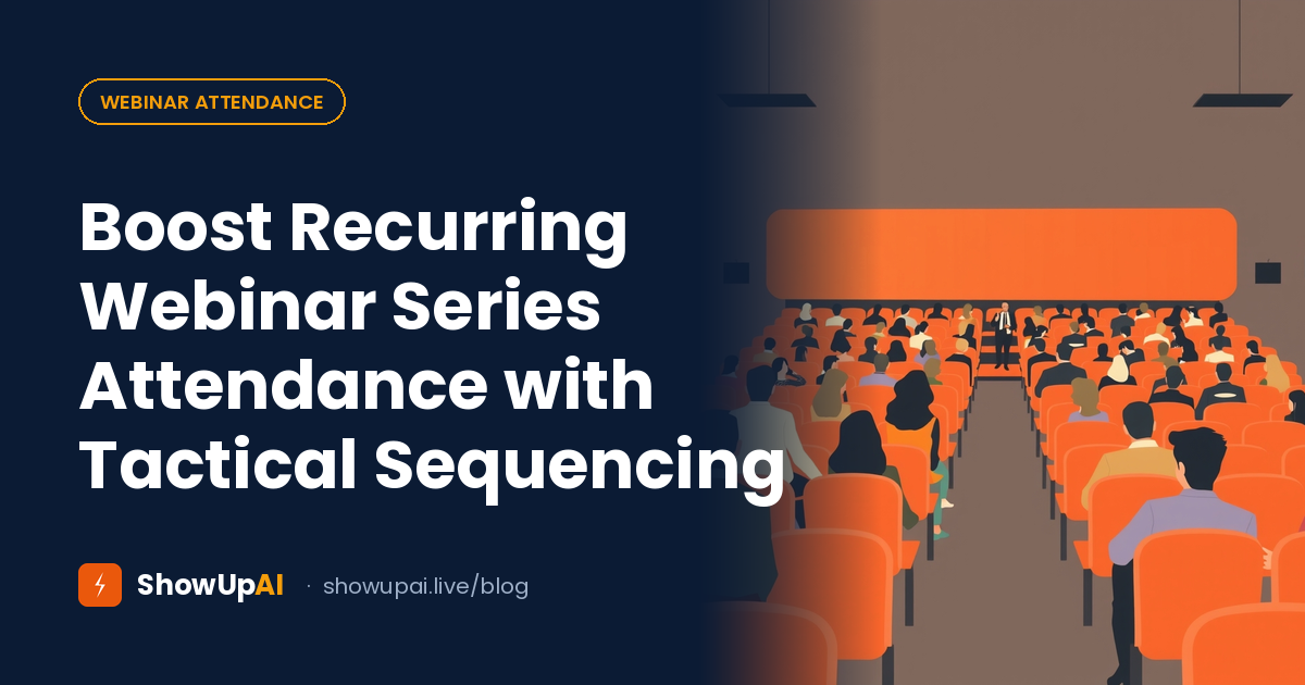 Boost Recurring Webinar Series Attendance with Tactical Sequencing
