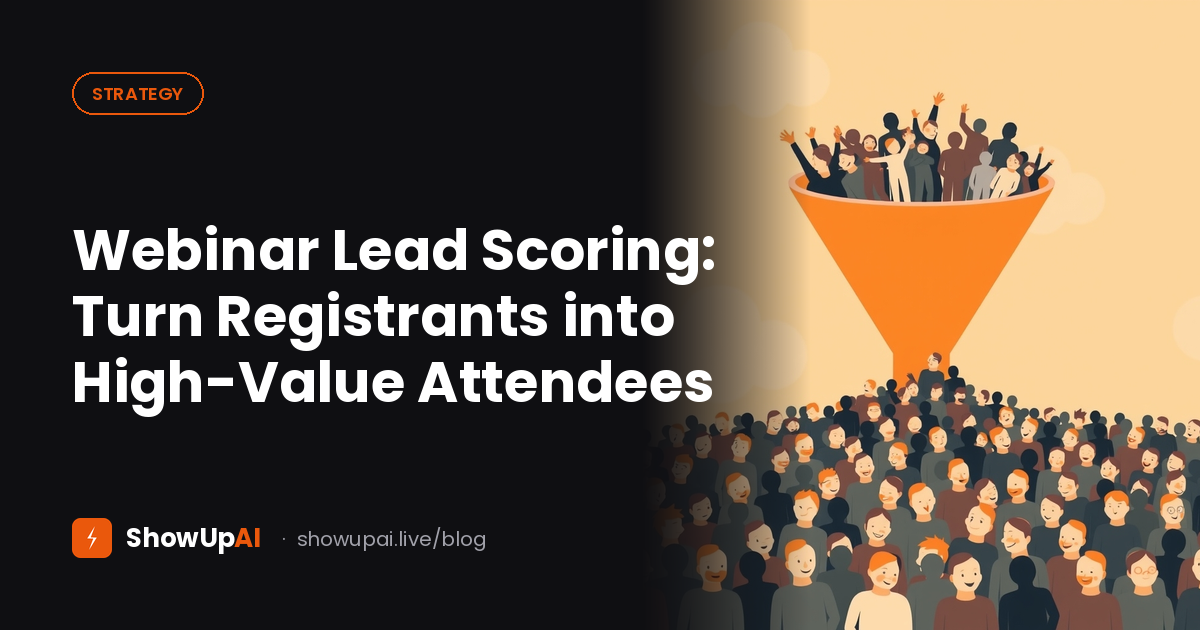 Webinar Lead Scoring: Turn Registrants into High-Value Attendees