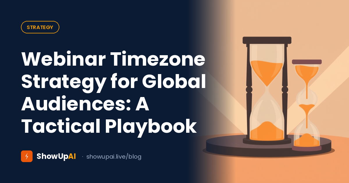 Webinar Timezone Strategy for Global Audiences: A Tactical Playbook