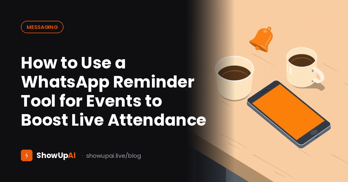 How to Use a WhatsApp Reminder Tool for Events to Boost Live Attendance