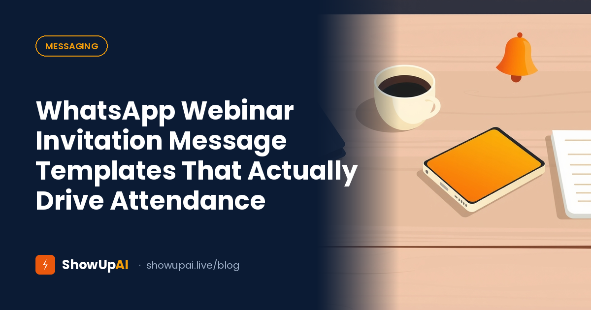 WhatsApp Webinar Invitation Message Templates That Actually Drive Attendance